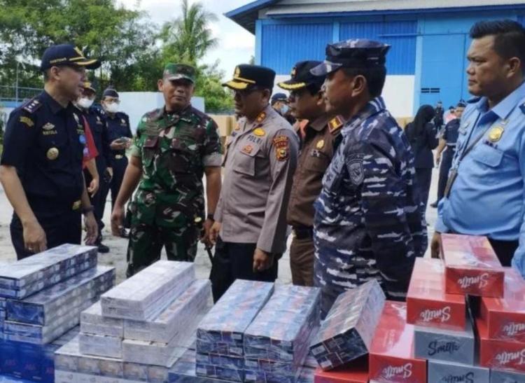 Bea Cukai Dumai Musnahkan 6,8 Juta Batang Rokok Ilegal
