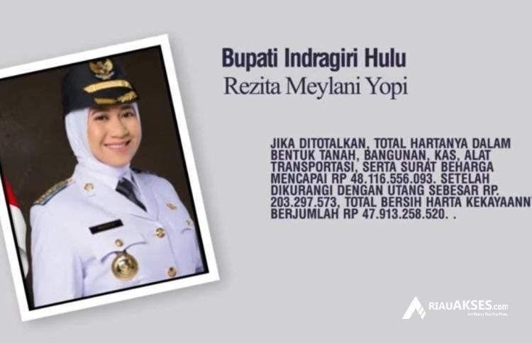 Inilah Harta Kekayaan 13 Kepala Daerah di Riau, 2 Bupati Perempuan Paling Tajir