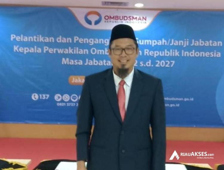 Baru Dilantik Jadi Kepala Perwakilan Ombudsman Riau, Ini yang Bakal Dilakukan Bambang Pratama