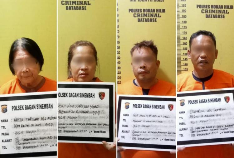 Modus Pura-pura Belanja, 2 Wanita Pencuri Toko Pakaian di Rokan Hilir Ditangkap Polisi