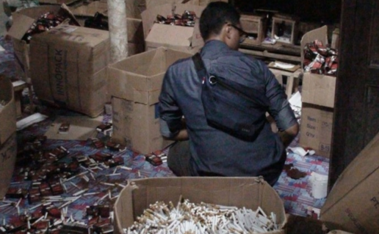 Ada Gudang Diduga Jadi Tempat Penyimpanan Rokok Ilegal di Kuansing