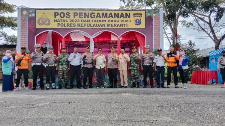 Forkopimda Kepulauan Meranti Pantau Posko Pengamanan Operasi Lilin Lancang Kuning 2022