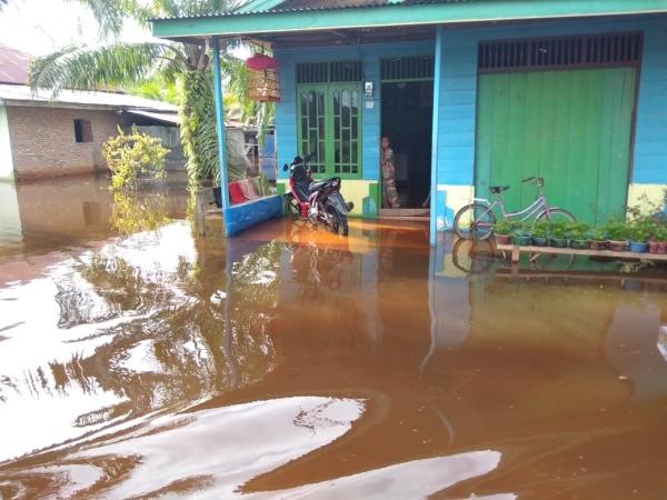 Ribuan Warga Rohil Mengungsi akibat Luapan Sungai, 27 Ibu Hamil dan 108 Balita Merana