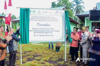 Kampung Zakat ke-19 di Indonesia Ada di Kabupaten Kepulauan Meranti, Diresmikan Langsung Kementerian Agama