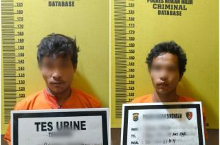 Terpantau CCTV, 2 Pencuri Sepeda Motor di Rokan Hilir Diciduk Polisi