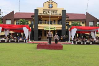 Polres Kuansing Siap Amankan Operasi Lilin Lancang Kuning Nataru 2022