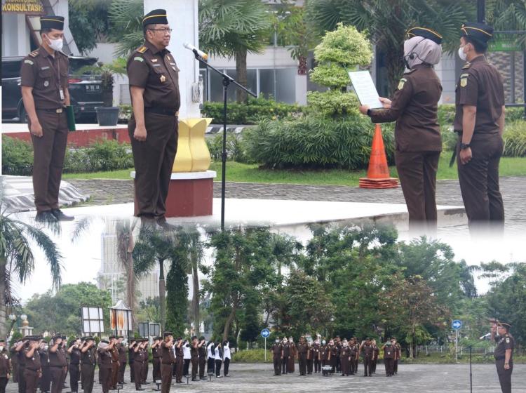 Apel Pagi Kejati Riau, Asintel Raharjo Ingatkan Jaksa Bekerja Ikhlas