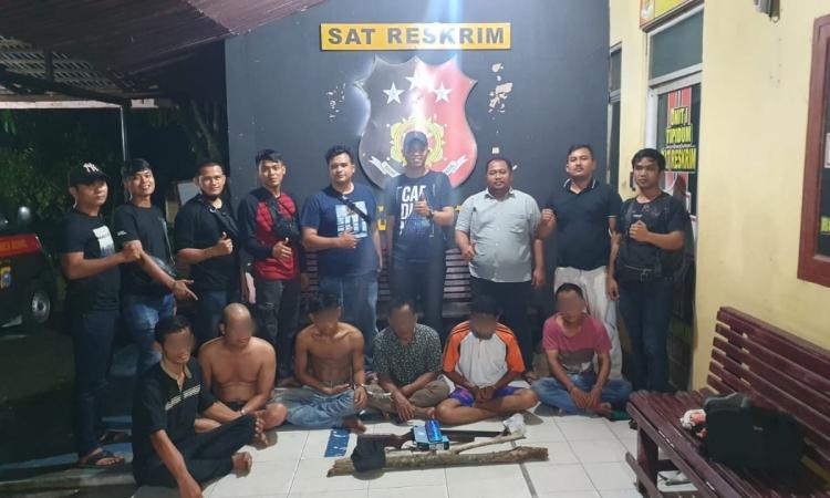 Sembunyi di Sumut, Polisi Berhasil Amankan 6 Perampok Sarang Walet di Rohil