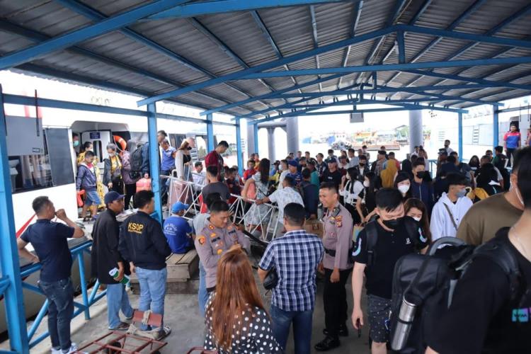 Jumlah Kedatangan ke Kepulauan Meranti Tercatat Capai 9.500 Orang Jelang Perayaan Imlek