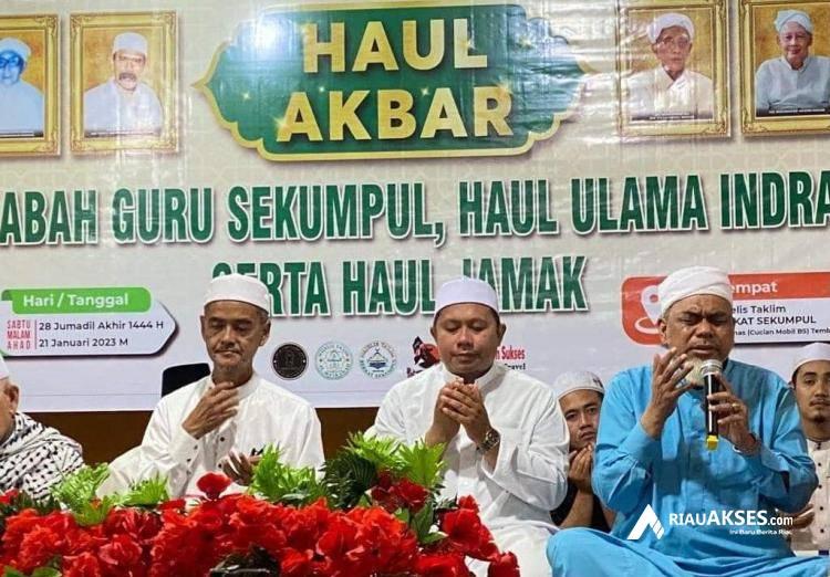 Peringati Haul Akbar Tuan Guru Besar, Masyarakat Indragiri Hilir Diharap Dapat Teladani Ulama