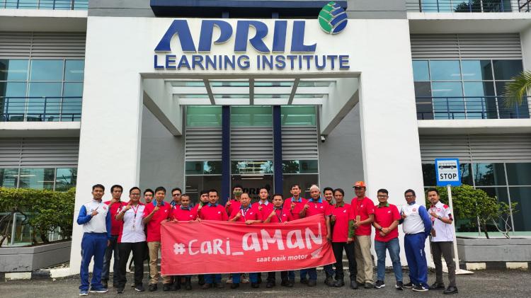 PT CDN Gandeng PT Riau Andalan Pulp & Paper Selenggarakan Training Safety Riding
