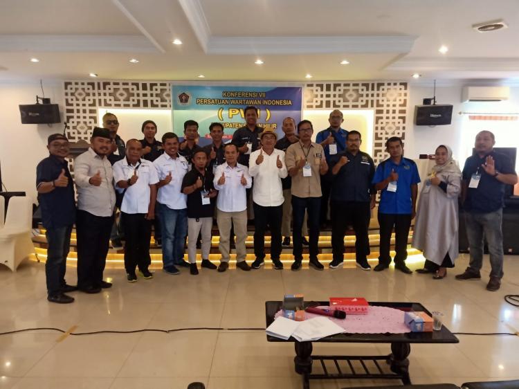 Masrul Gusti Terpilih Sebagai Ketua PWI Rohil Masa Bakti 2022-2025