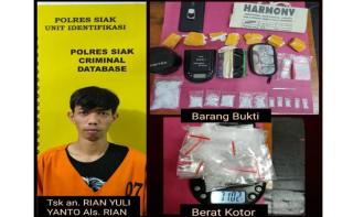 Polisi Bekuk Pria di Siak, Simpan 11 Paket Diduga Narkotika Jenis Sabu