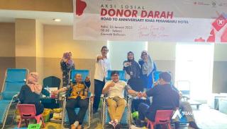 Khas Hotel Pekanbaru Gelar Aksi Sosial Donor Darah Sambut Hari Jadi ke-7 Tahun