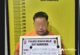 Seorang Nelayan di Rokan Hilir Diamankan Polisi Terlibat Kasus Narkoba