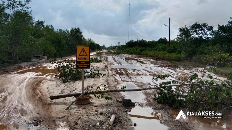 Jalan Dorak Rusak Parah Akibat Aktifitas Truk Angkut Material, Rekanan Kontraktor Bersedia Perbaiki 