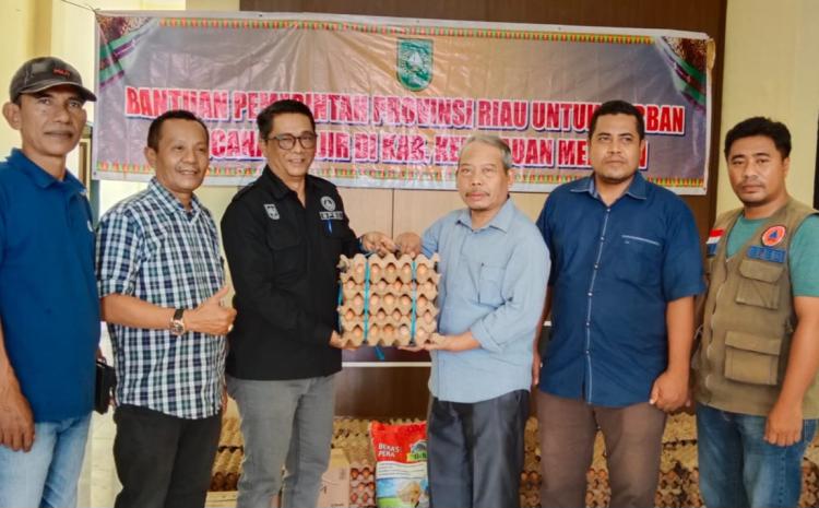 Pemprov Riau Gelontorkan Bantuan Logistik untuk Korban Banjir di Kepulauan Meranti