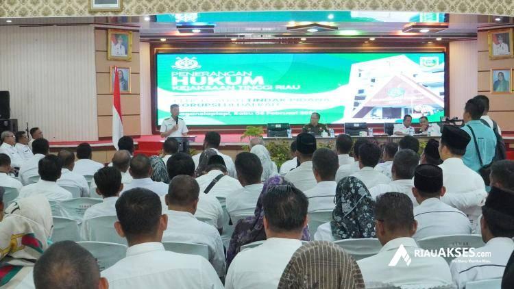 Cegah Korupsi, Kejati Riau Laksanakan Penerangan Hukum di Rohil