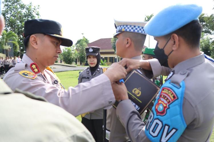 Polres Kuansing Gelar Apel Operasi Keselamatan Lancang Kuning 2023, Ini Sasarannya