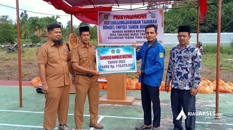 Terbesar di Kepulauan Meranti, BUMDes Nambus Bestari Sumbang Ratusan Juta Untuk PADes