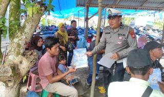Cegah Laka, Satlantas Polres Rohil Sosialisasi Tertib Berlalulintas