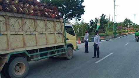 Dishub Riau Tilang 166 Truk Odol dan Surati Perusahaan