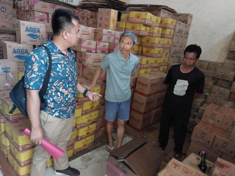 Jelang Ramadan, Polres Kuansing Amankan 154 Botol Miras Diperjual Belikan Secara Bebas