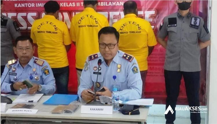 Salahgunakan Izin Tinggal, 3 WNA Diamankan Kantor Imigrasi Tembilahan