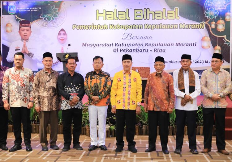 Asmar Gelar Halalbihalal di Pekanbaru, Gubernur Syamsuar Janjikan Program Pemprov untuk Kepulauan Meranti