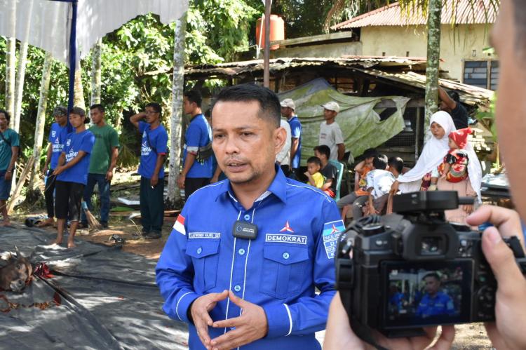 Partai Demokrat Pekanbaru Gelar Pemotongan Hewan Kurban di Rumbai Barat, Azwendi: Tiada Perubahan Tanpa Pengorbanan!