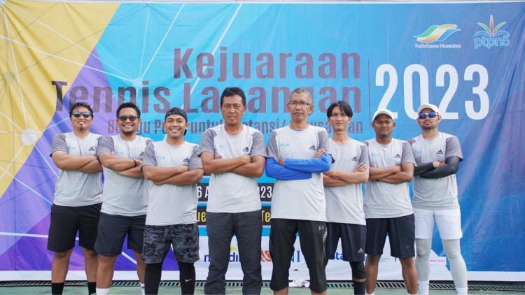 PLN UIP3B Sumatera Berhasil Raih Posisi Runner Up di Kejuaraan Tenis Lapangan Putra PTPN V 2023