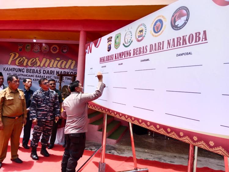 Polres Kepulauan Meranti Tetapkan Kelurahan Selatpanjang Barat Jadi Kampung Bebas Narkoba, Apa Programnya?