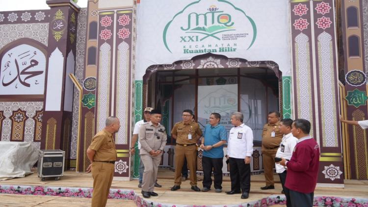 Sekda Kuansing KRT Dedy Sambudi, Tinjau Persiapan MTQ XXI di Kecamatan Kuantan Hilir 