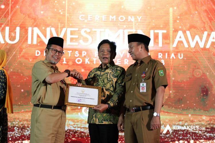 Meranti Raih Peringkat Tiga LKPM Pada Riau Investment Award Tahun 2023
