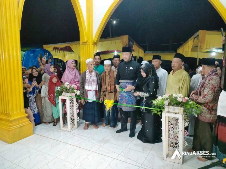 Pengusaha Asal Malaysia Bantu Rp3,7 M Bangun Masjid di Desa Semukut, Kepulauan Meranti