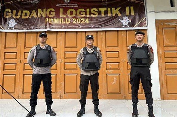 15 Gudang Logistik Pemilu di Riau Dijaga Ketat 24 Jam, CCTV Terpantau Disetiap Sudut