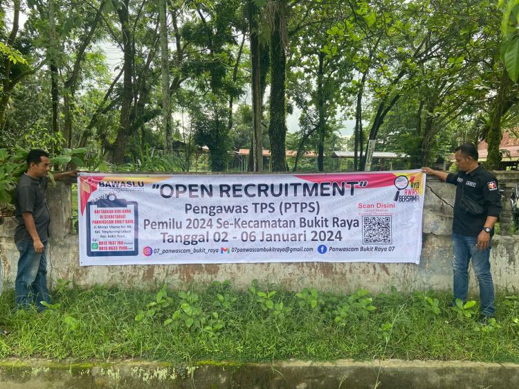 Bawaslu Pekanbaru Buka Pendaftaran Pengawas TPS Pemilu 2024, Berikut Syarat dan Linknya