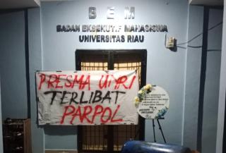 Heboh Presma dan Ketum DPM Unri Diduga Jadi Relawan Parpol, Gubma FISIP: Menjilat Demi Kelancaran Pergerakan!