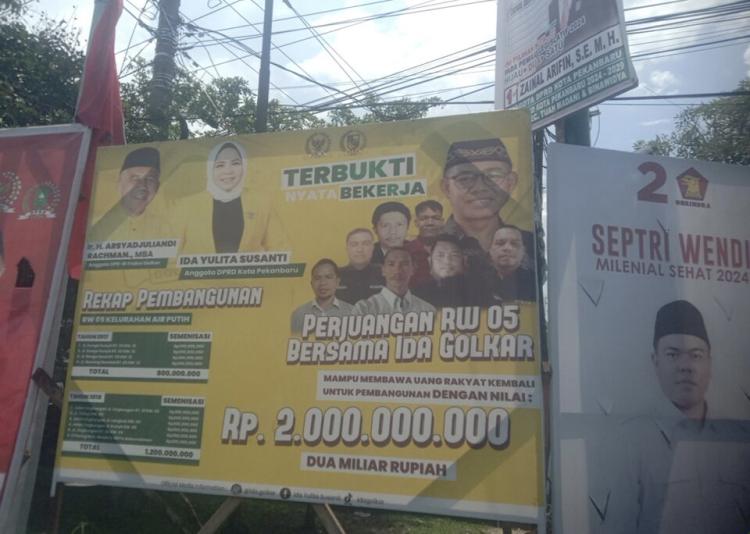 3 Ketua RW dan 15 Ketua RT di Pekanbaru Diduga Terlibat Kampanye Caleg Golkar, Terang-terangan Beberkan Hasil Pembangunan