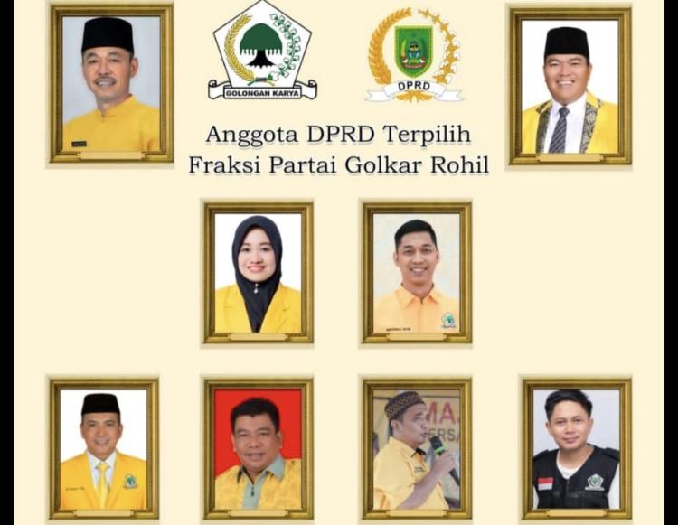 Kursi DPRD Rohil Didominasi Partai Golkar, Cindy Rahmadani Pendatang Baru Raih Suara Tertinggi