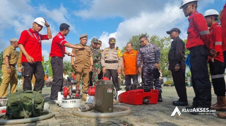 Plt Bupati Asmar Pimpin Apel Kepulauan Meranti Siaga Karhutla