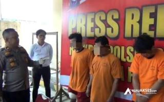 Komplotan Curanmor dan Pencurian Rumah di Kelurahan Binawidya Pekanbaru Berhasil Diamankan