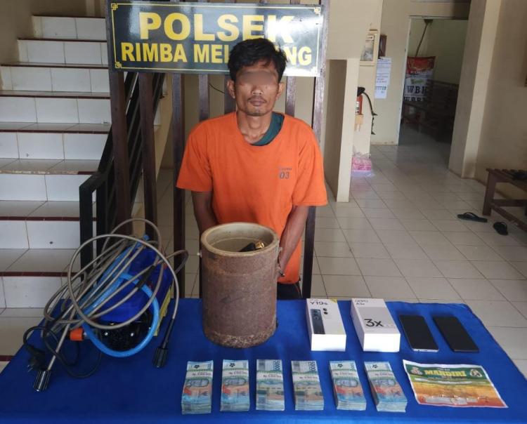 Kapolsek Rimba Melintang dan Tim Ungkap Kasus Pencurian Uang Rp 200 Juta, Begini Kronologinya