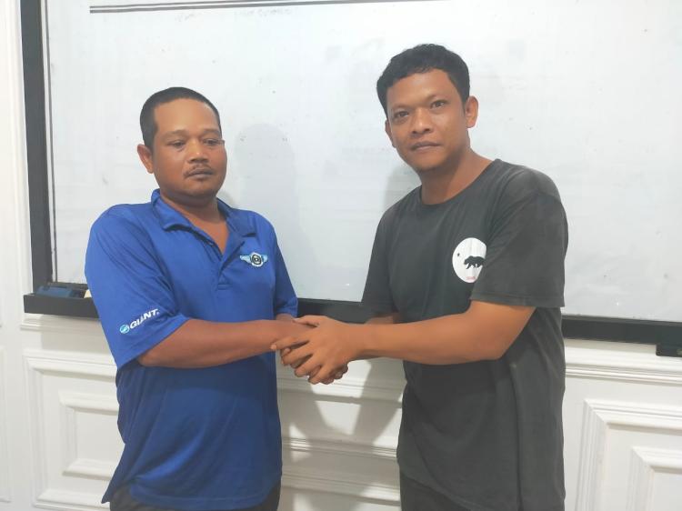 Sempat Viral, Ketua LPM dan Pedagang Senjata Mainan di Rokan Hilir Berdamai