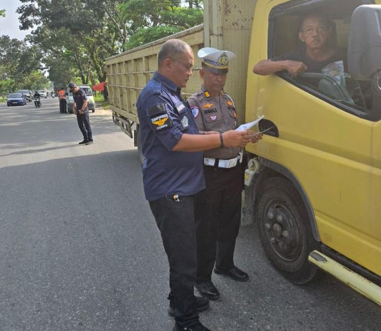 38 Truk ODOL Terjaring Razia Gabungan
