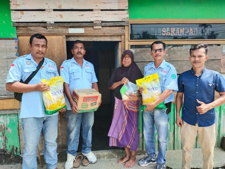 Serikat Pekerja Perkebunan dan Pertanian Sei Kuning Jaya Kembali salurkan Sembako ke Masyarakat