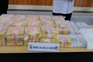 Polda Riau Ungkap Jaringan Internasional Peredaran Narkotika, 38,40 kilogram Sabu dan 35.691 Ekstasi Jadi Barang Bukti