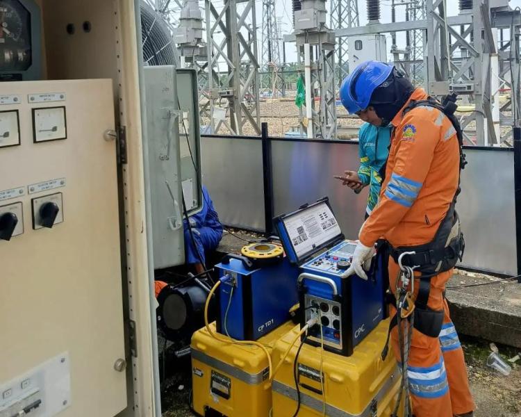 PLN ULTG Rengat Tuntaskan Pemeliharaan Bay Trafo Daya untuk Jaga Keandalan Listrik Jelang HUT RI ke-80