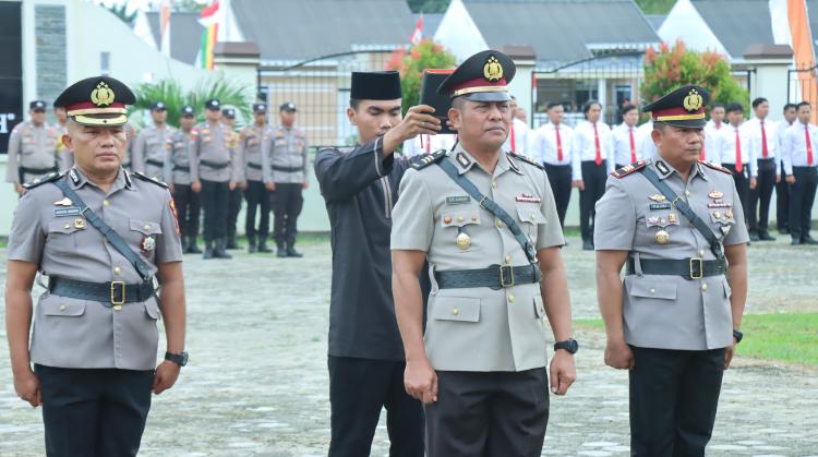 Tiga Perwira Bukan Sekadar Rotasi, Kapolres Kepulauan Meranti Sebut Jabatan Adalah Ladang Pengabdian