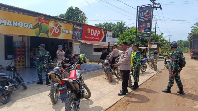Lagi, Polsek Simpang Kanan dan TNI AD Gelar Patroli Antisipasi Unjuk Rasa